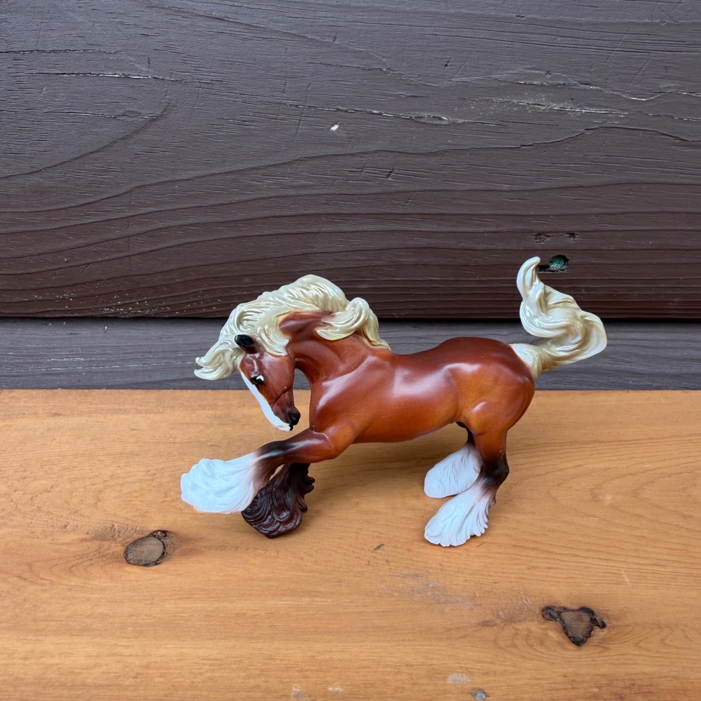 Breyer Stablemate 70th Anniversary Mystery 6051 Gypsy Vanner Brishen Brown 3in